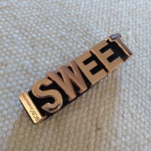 BCBGeneration Rose Gold Black Sweet Heart Bracelet